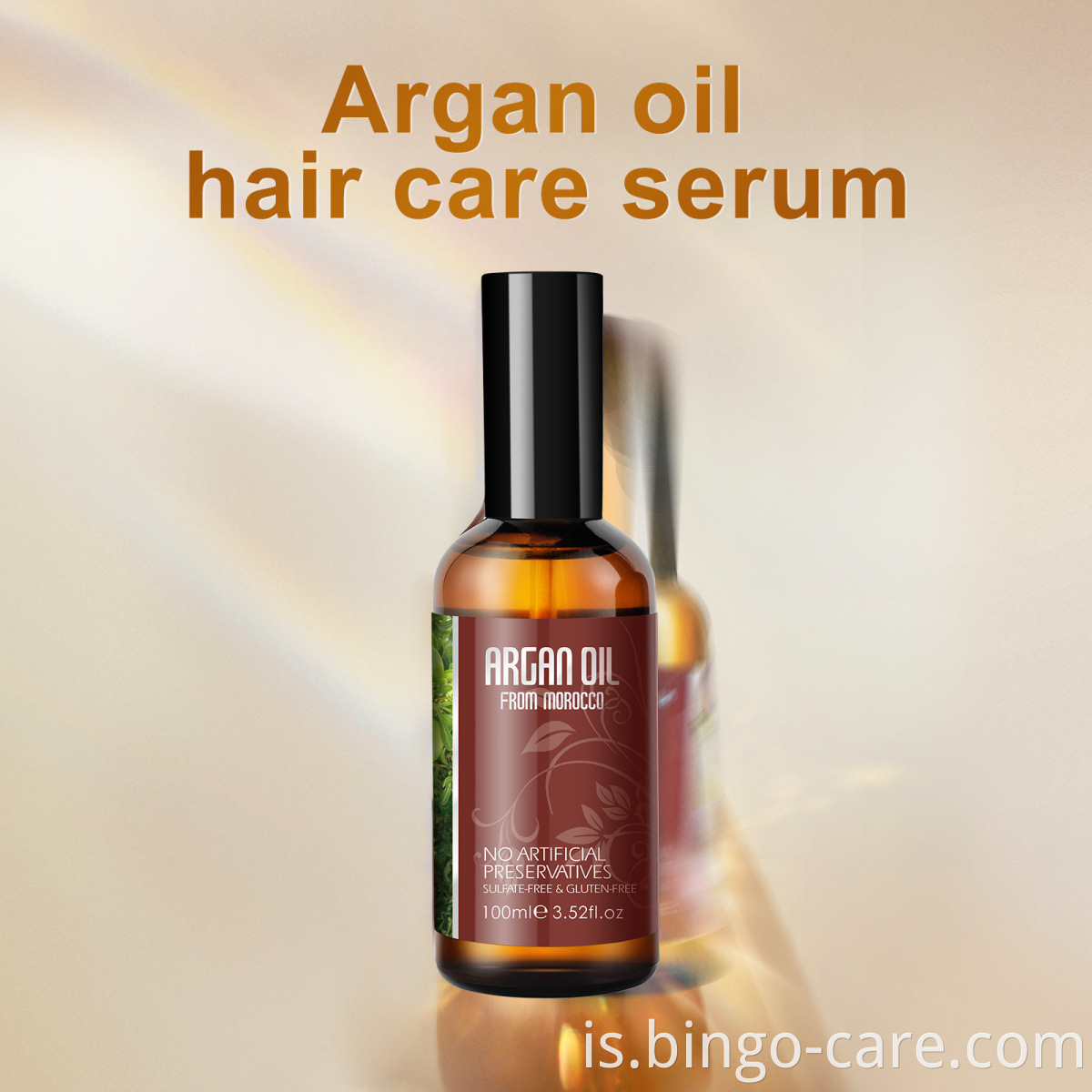 Private Label Argan olía Serum hárvörur Marokkó Náttúruleg lífræn 100% hrein olía Argan framleiðendur